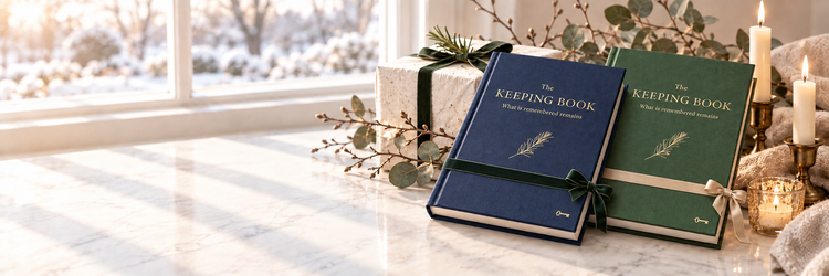 The Keeping Book as a meaningful holiday gift - heirloom memory journal by Garden Archive Press